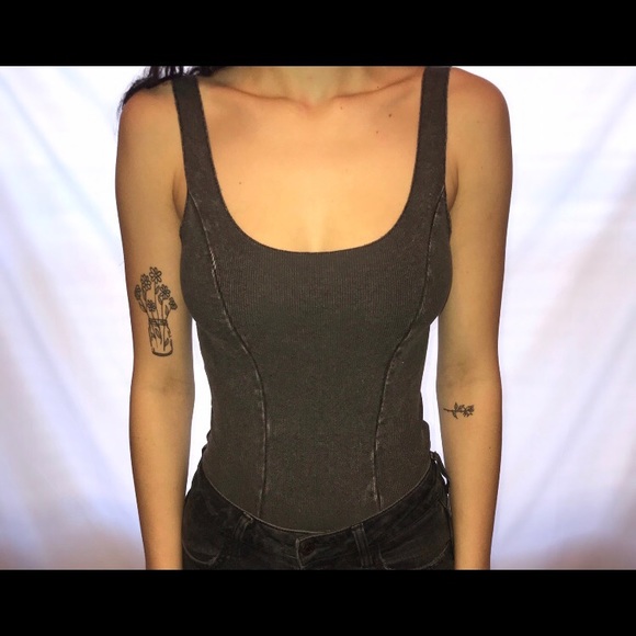 Buckle Tops - Buckle Gilded Intent Grey Tank Top